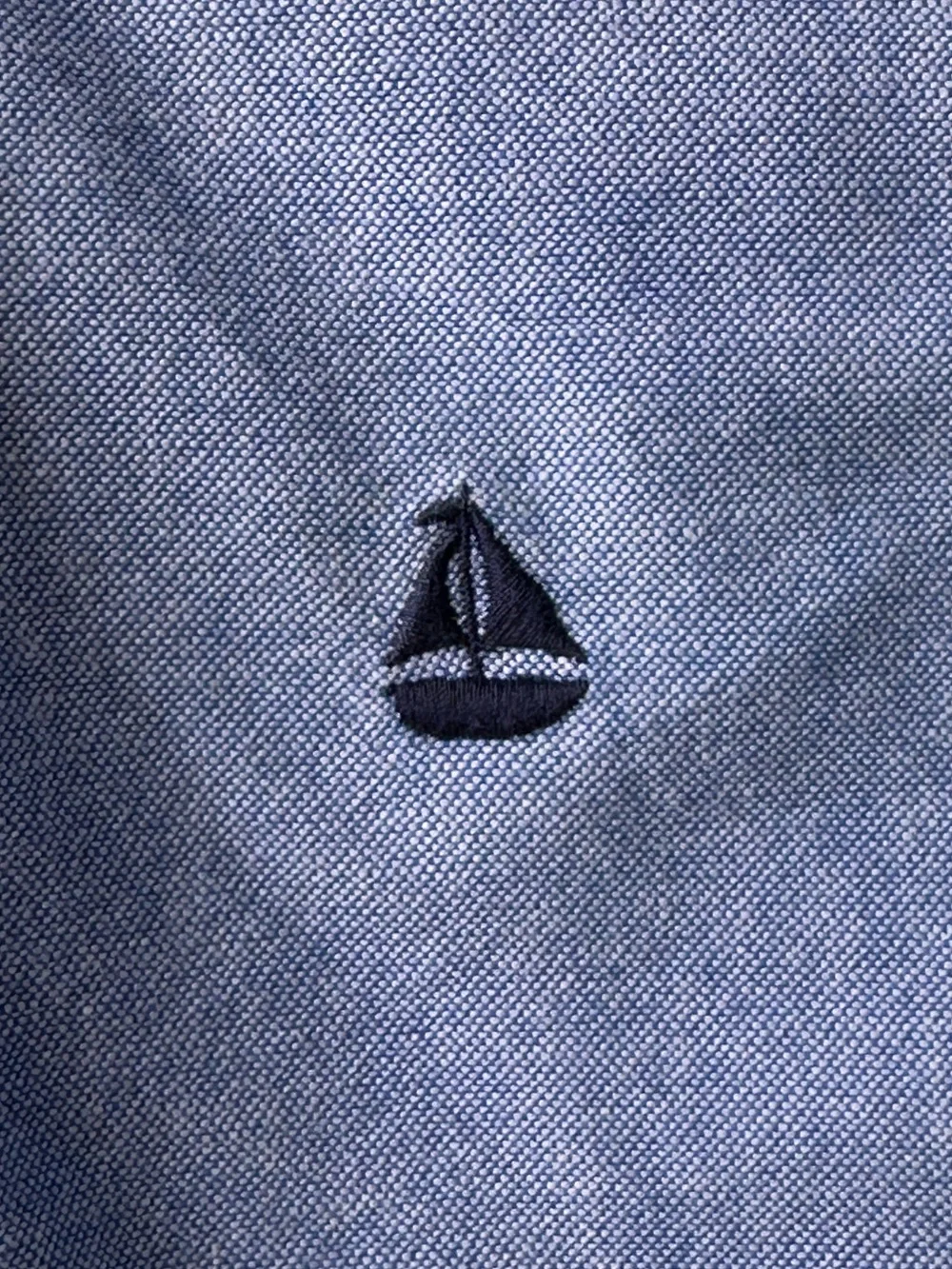 Gymboree Prep Fit Embroidered Sailboats Chambray Shorts size 7